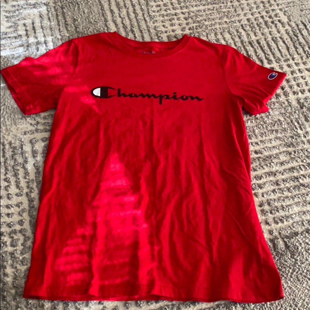 Red champion shirt (kids XL)